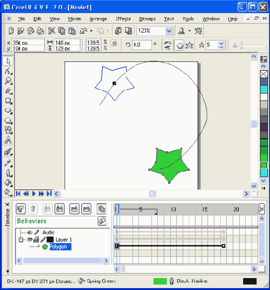    tweened animation