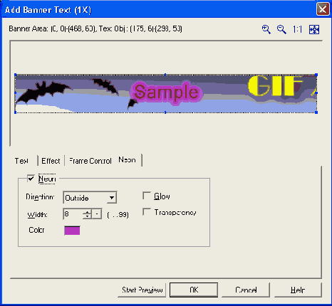      Add Banner Text